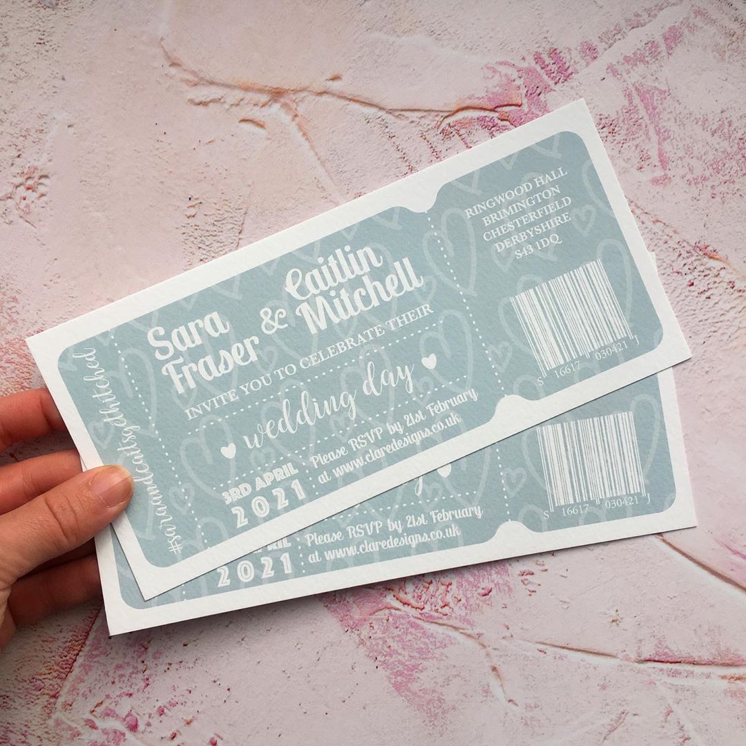 Dusky Blue Festival Style Invitation