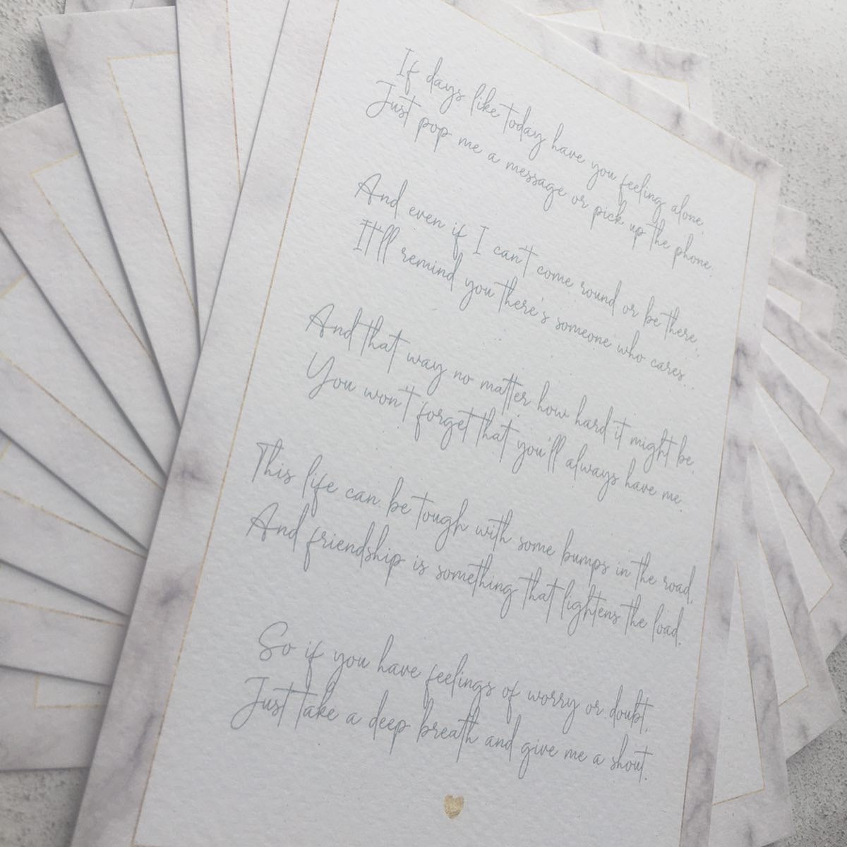 'You are not alone' Positivity Poem - Download & Print