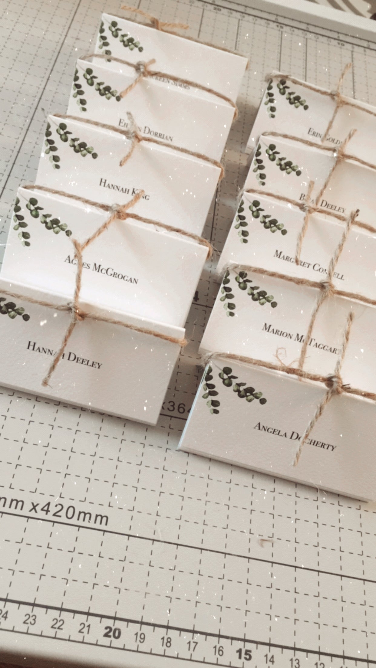 Eucalyptus Name Place Card