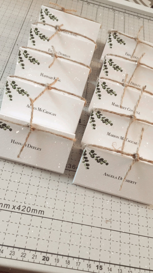 Eucalyptus Name Place Card