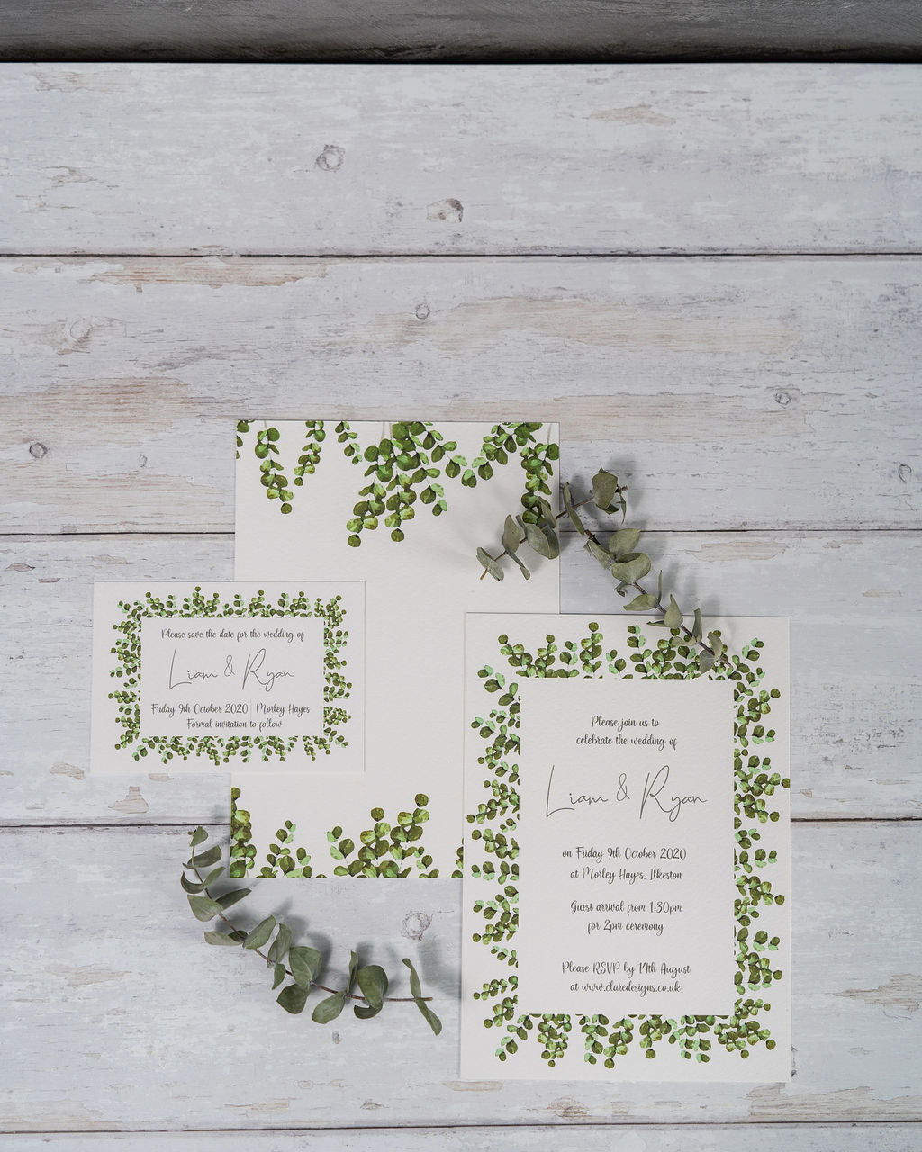 Eucalyptus Frame Invitation