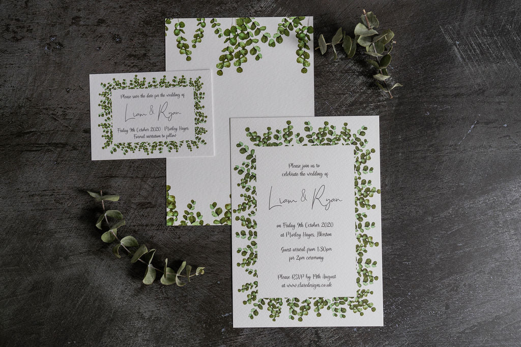 Eucalyptus Frame Invitation