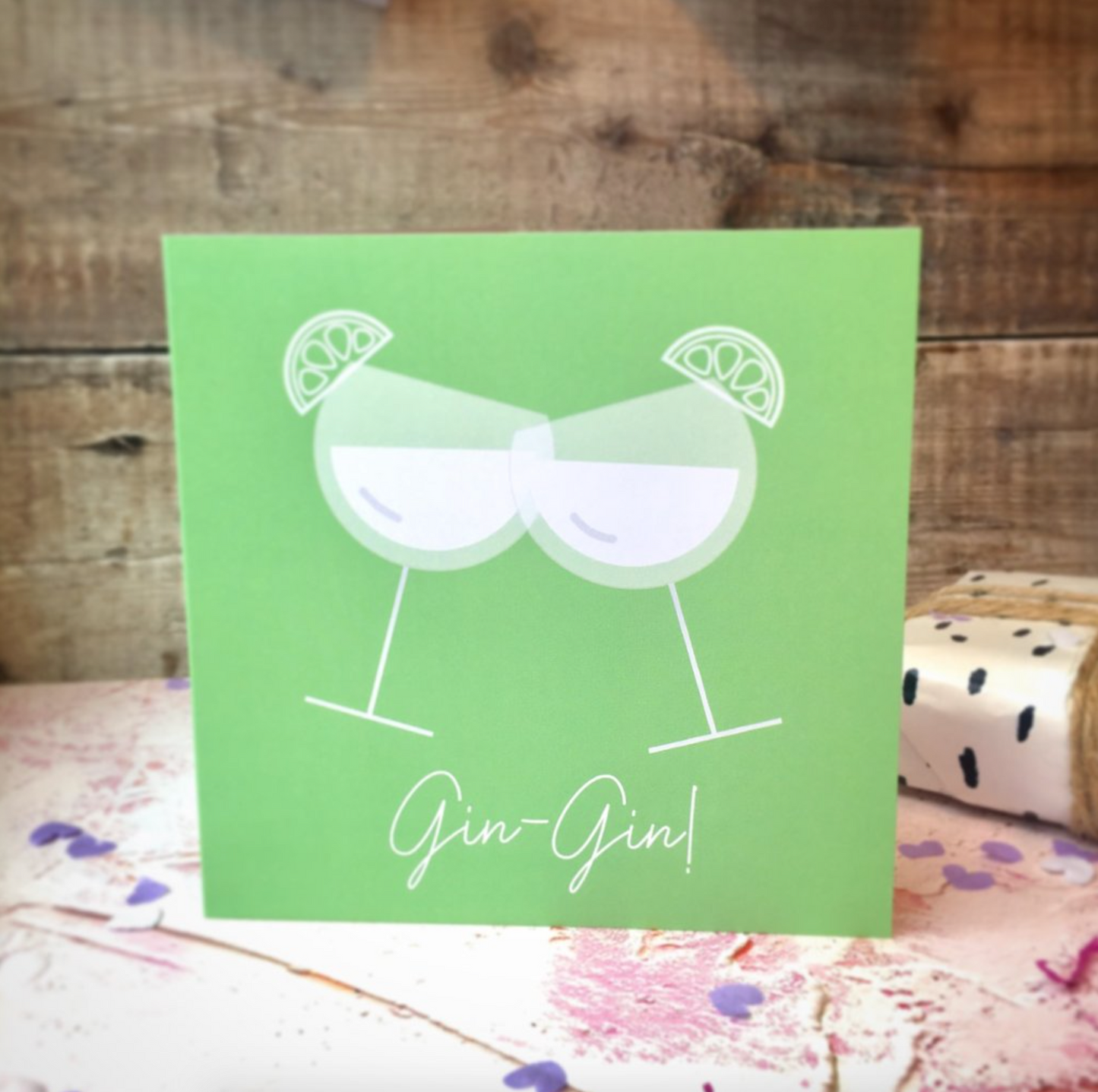 'Gin-Gin' Seconds Christmas Card