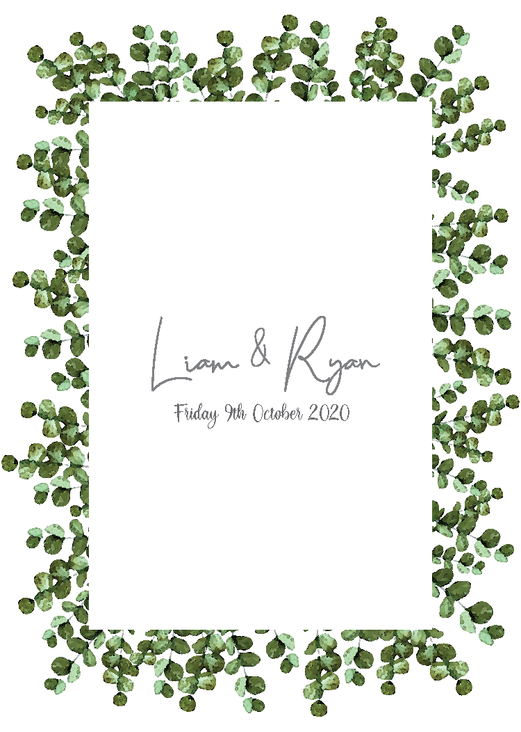 Eucalyptus Frame Invitation