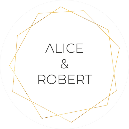 Geometric Thin Frame Sticker