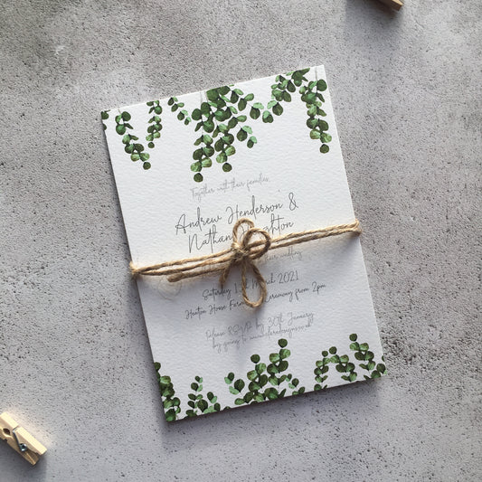 Eucalyptus Invitation