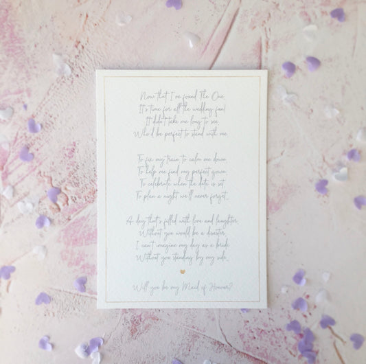 Will you be my bridesmaid?, Will you be my Maid of Honour?, Bridesmaid Proposal, Maid of Honour Proposal, Bridesmaid Proposal Poem, Bridesmaid Boxes, Bridesmaid Gifts