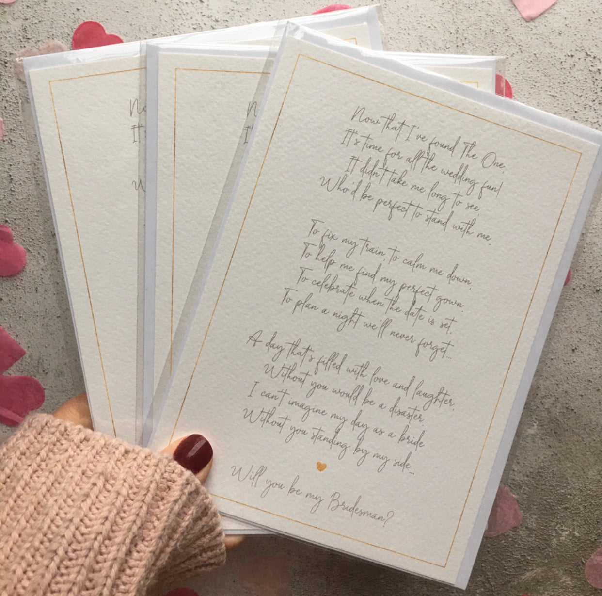 Will you be my Bridesmaid/Maid of Honour? Proposal Poem - Download & Print