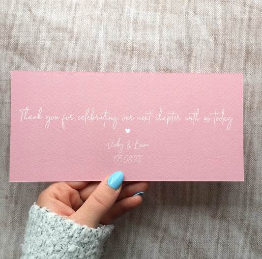 Blush Order of the Day Timeline Postcards