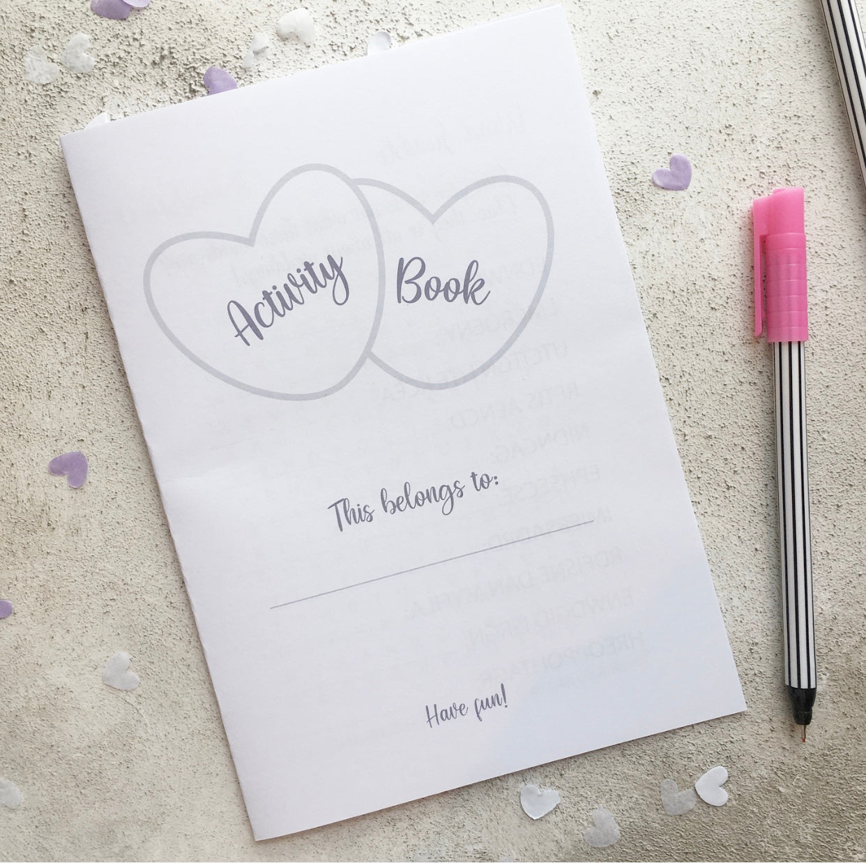 Wedding Activity Book Printable