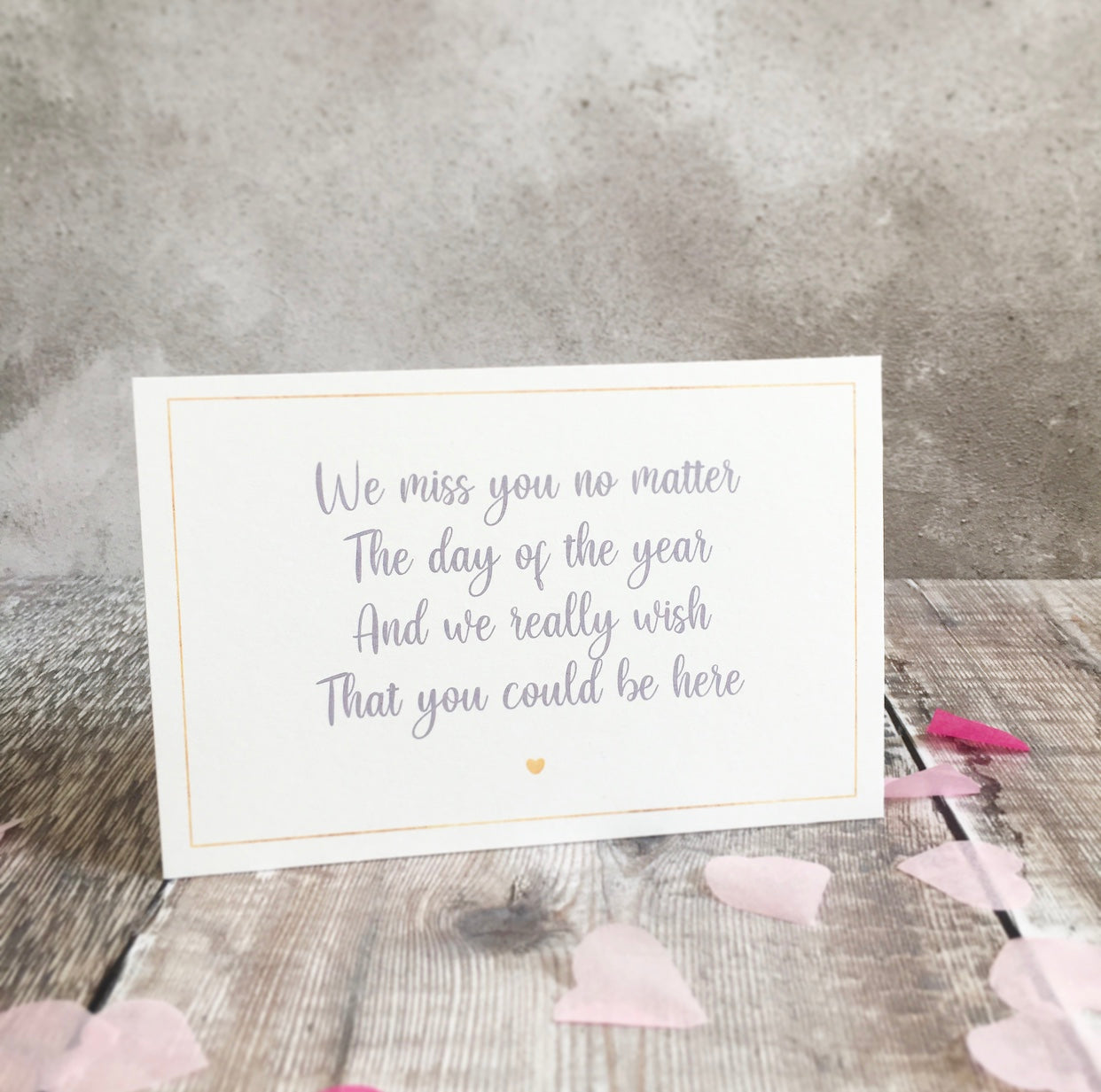 Memorial Poem 'We Miss You' - Download & Print