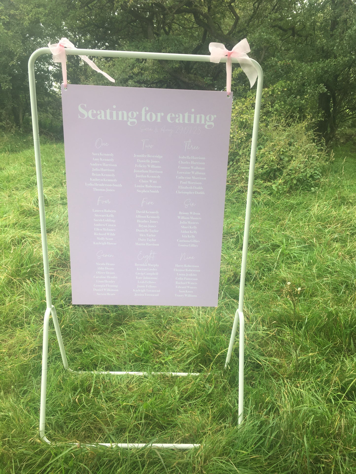 Lavender Seating Plan