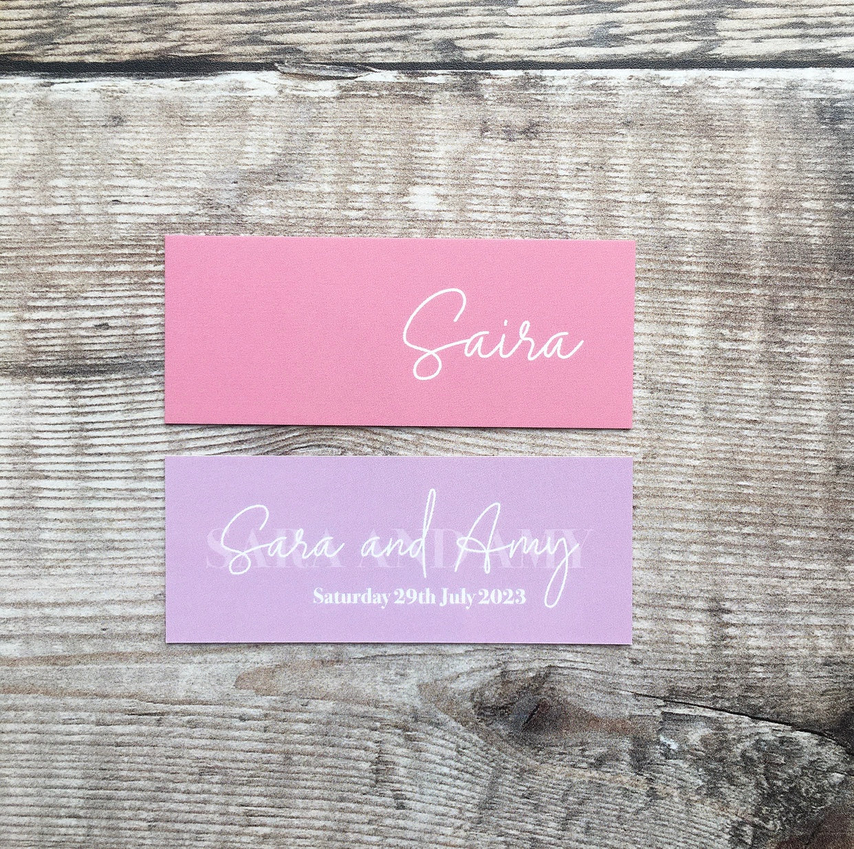 Blush & Lavender Mini Place Names