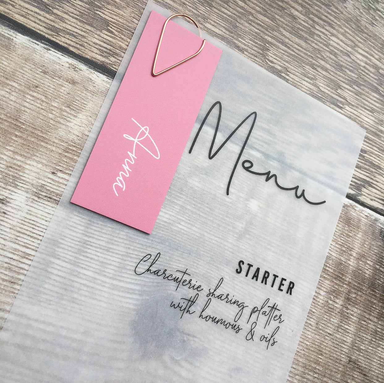 Blush & Lavender Mini Place Names