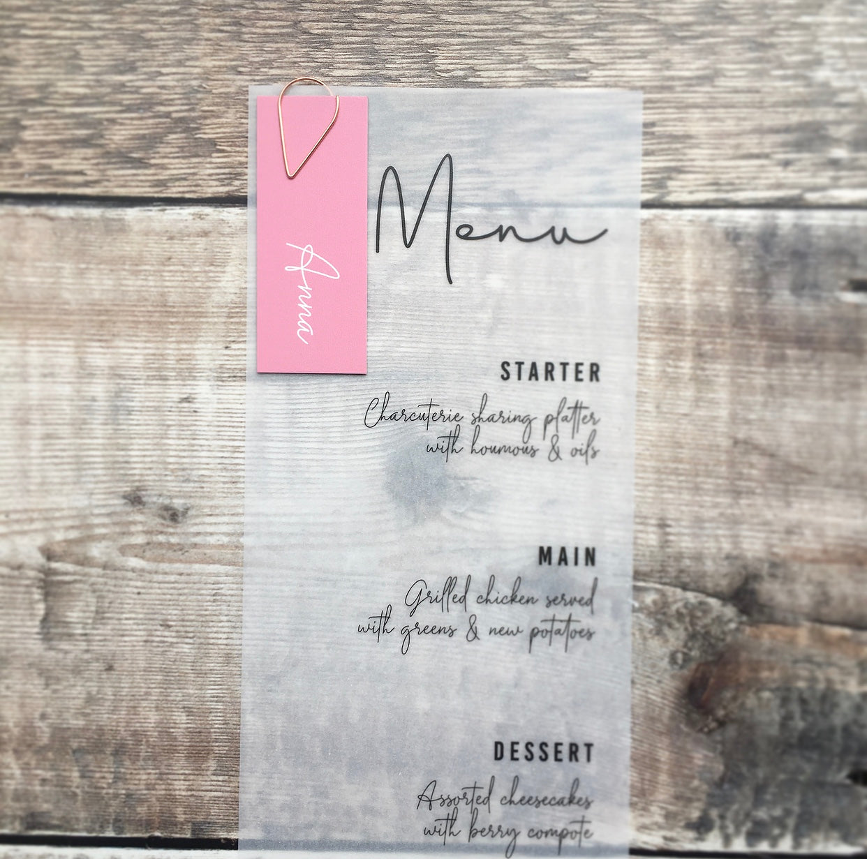 Blush & Lavender Mini Place Names