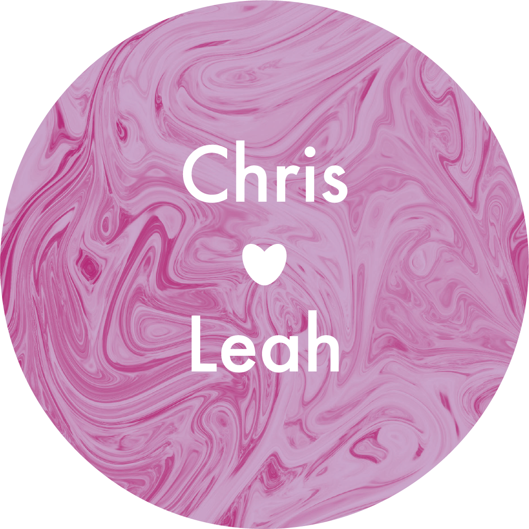 Marble Swirl with Heart Sticker