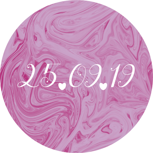 Marble Swirl Calligraphy Sticker