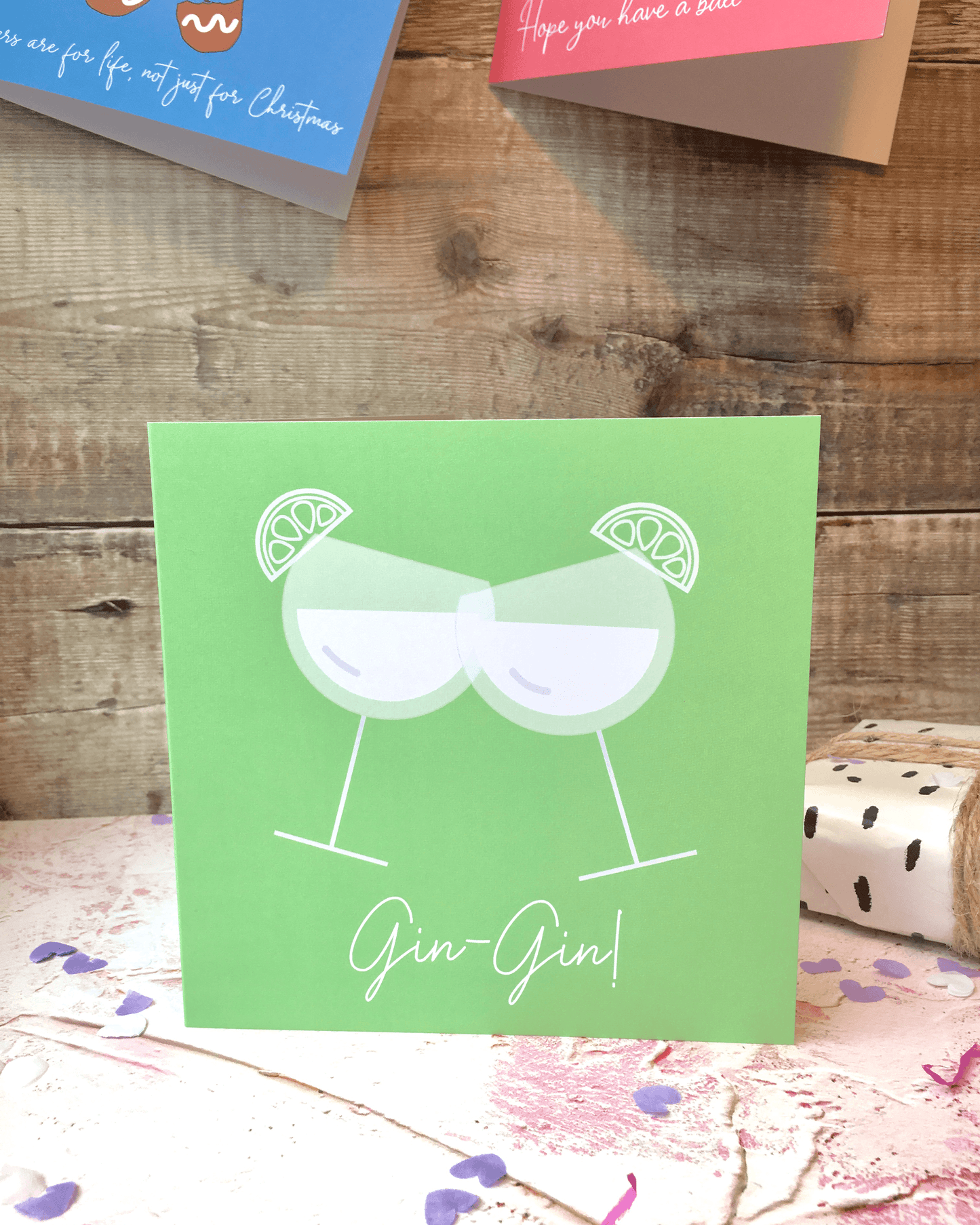 Gin-Gin! Christmas Card - 50% Off - Less than 10 left