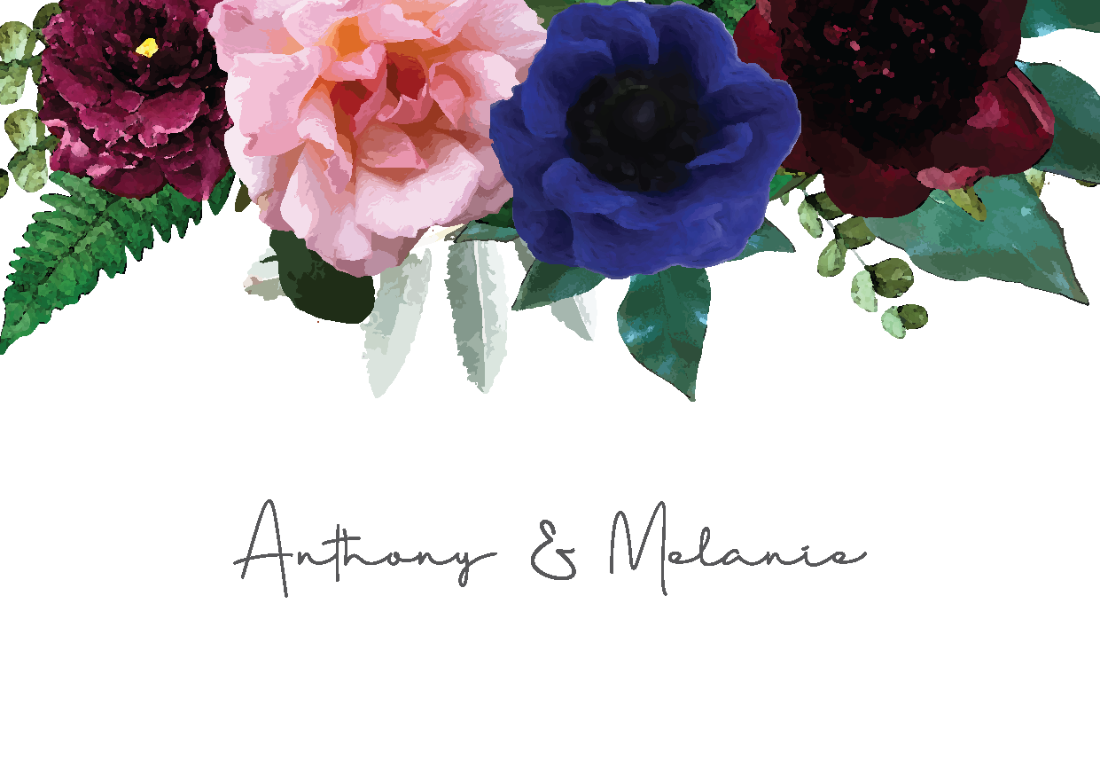 Vintage Floral Save The Date