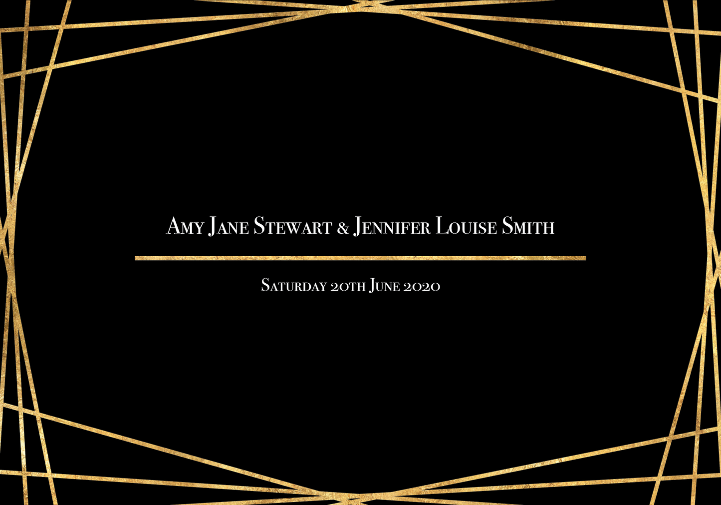 Vintage-Style Thin Frame RSVP