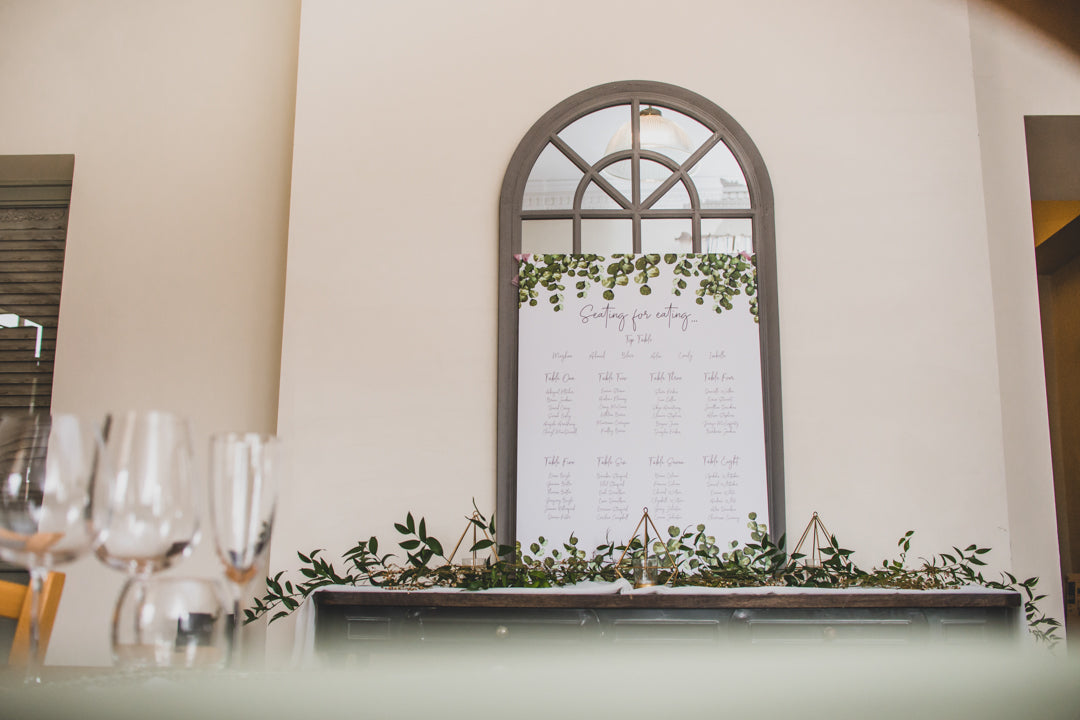 Simple Eucalyptus Table Plan