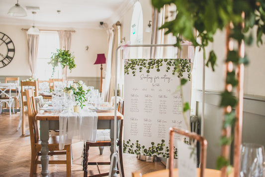Simple Eucalyptus Table Plan