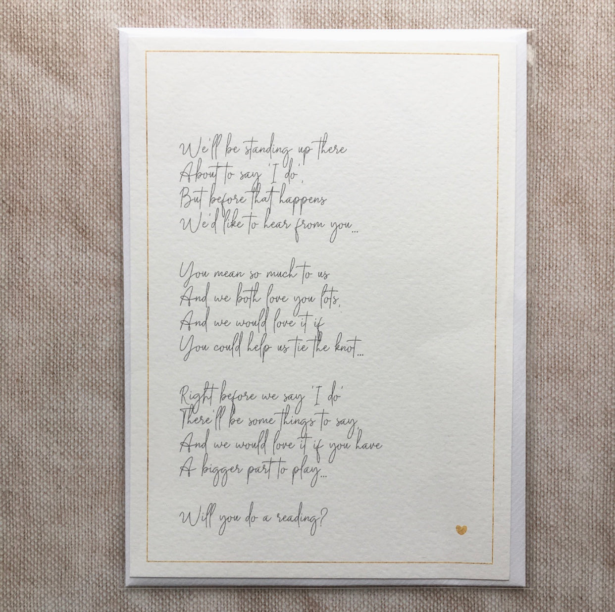 'Will you do a reading?' Seconds Poem Print