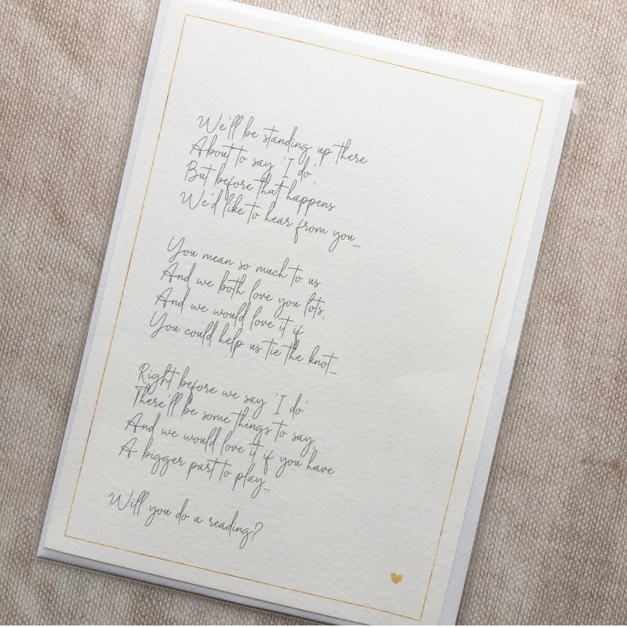 'Will you do a reading?' Seconds Poem Print
