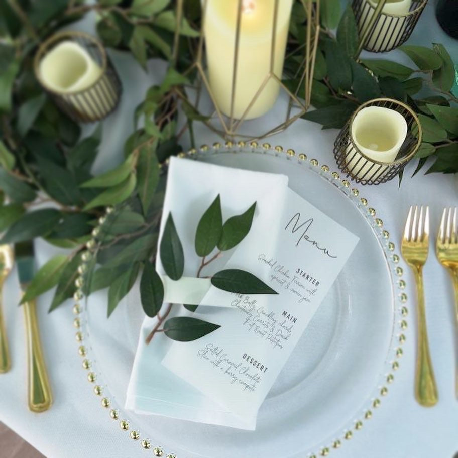 Minimal Vellum Menu