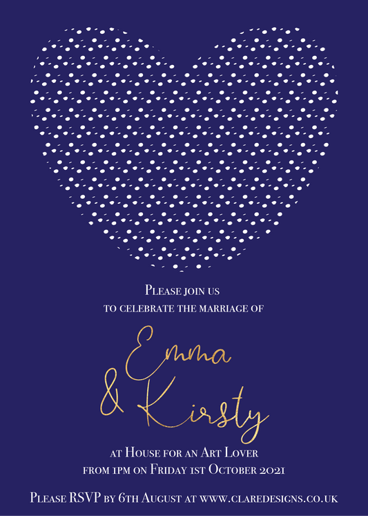 Simple Love Heart Invitation