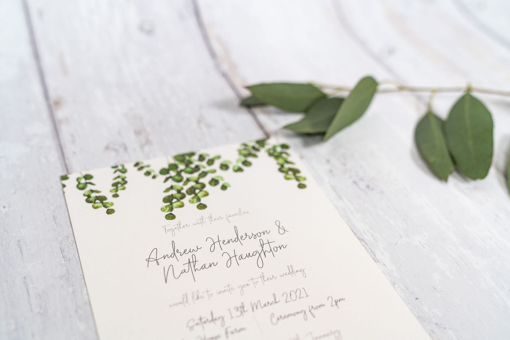 Eucalyptus Invitation