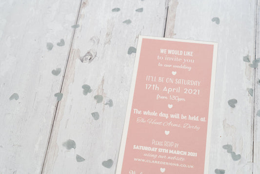 Border Bookmark Invitation