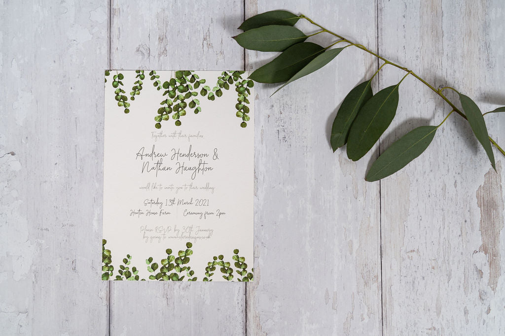 Eucalyptus Invitation