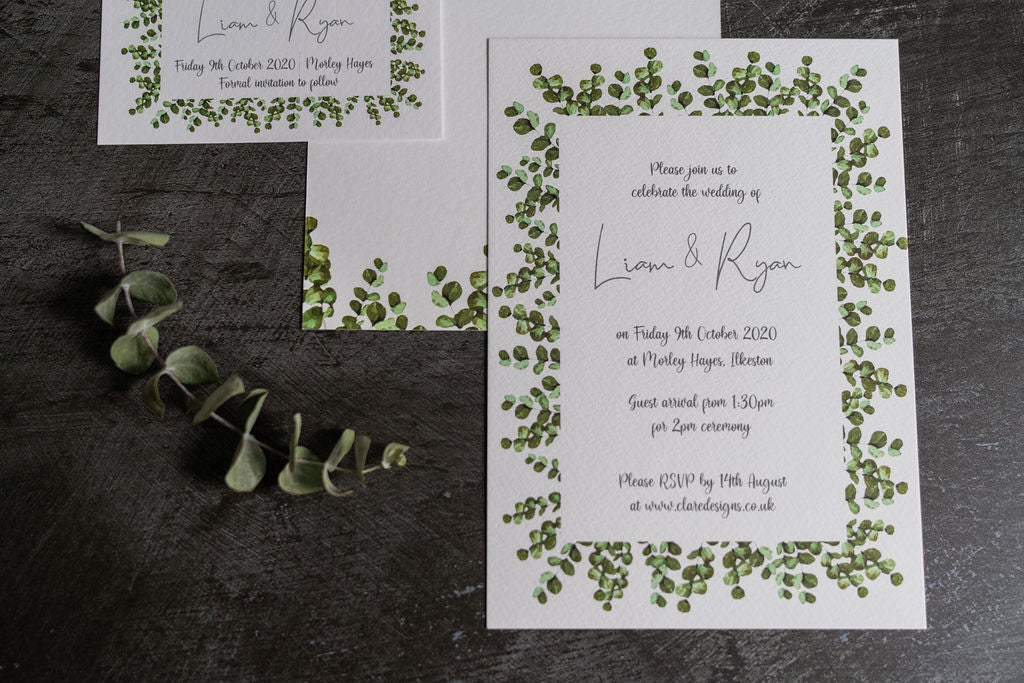 Eucalyptus Frame Invitation