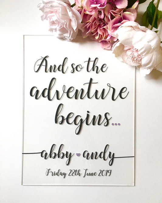 Clear Acrylic Sign