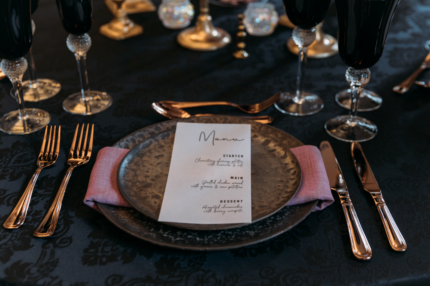 Minimal Vellum Menu