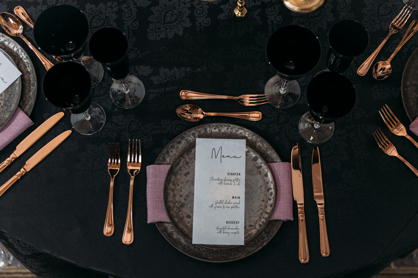 Minimal Vellum Menu