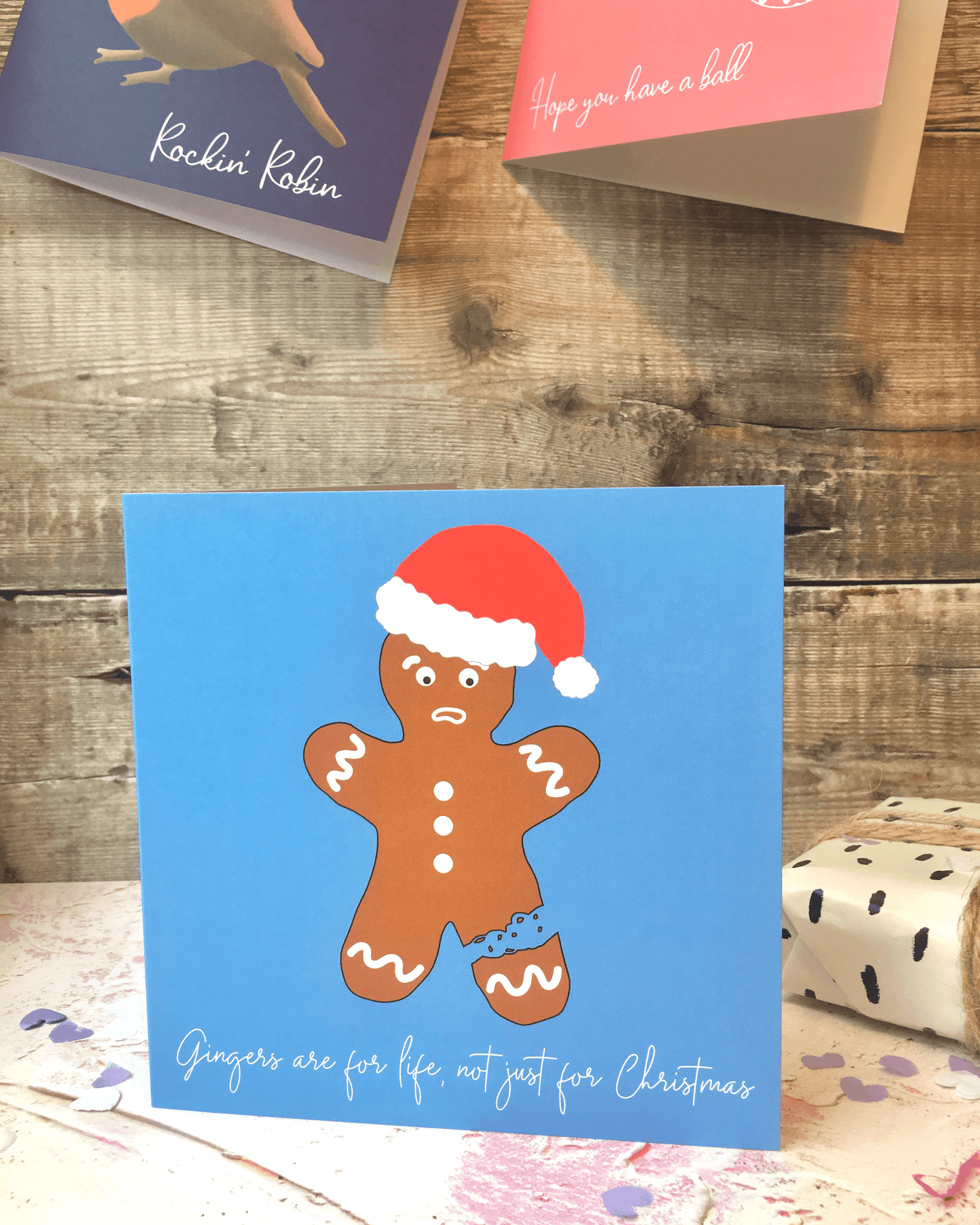 Gingerbread Man Seconds Christmas Card