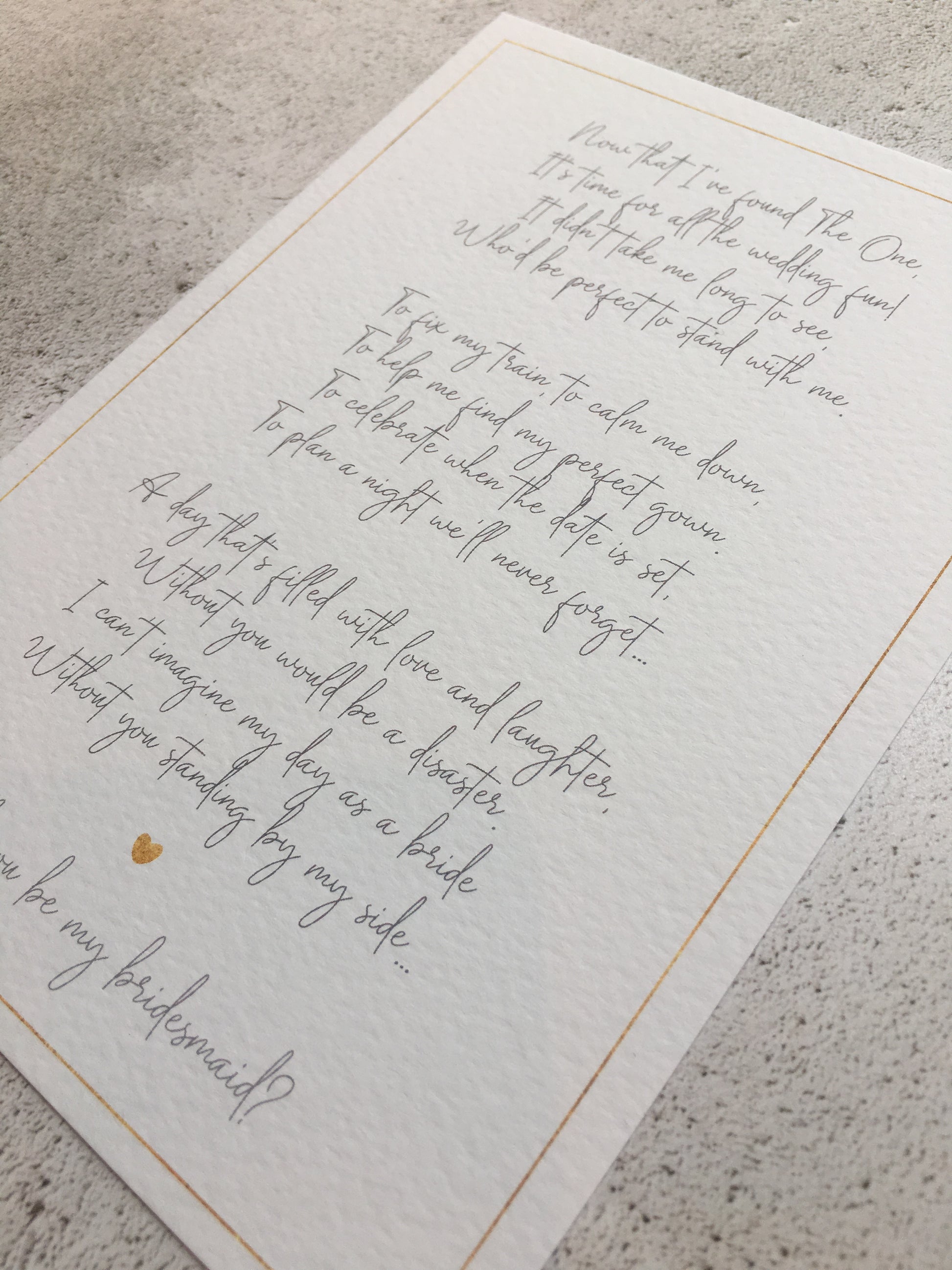 Will You Be My Bridesmaid? Poem Print / Bridesmaid Proposal / Bridesmaid Gifts / Bridesmaids Boxes / Wedding Gifts / Wedding Stationery