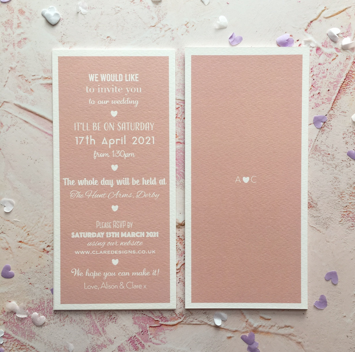 Border Bookmark Invitation