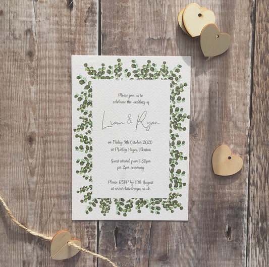 Eucalyptus Frame Invitation