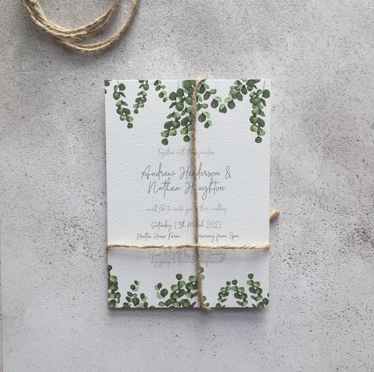 Eucalyptus Invitation FREE SAMPLE