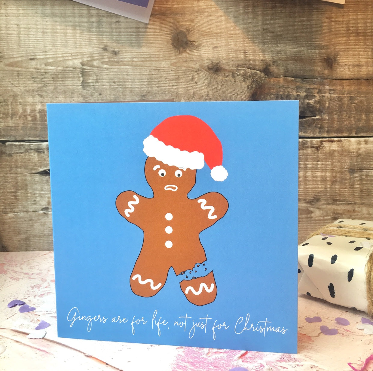 Gingerbread Man Seconds Christmas Card