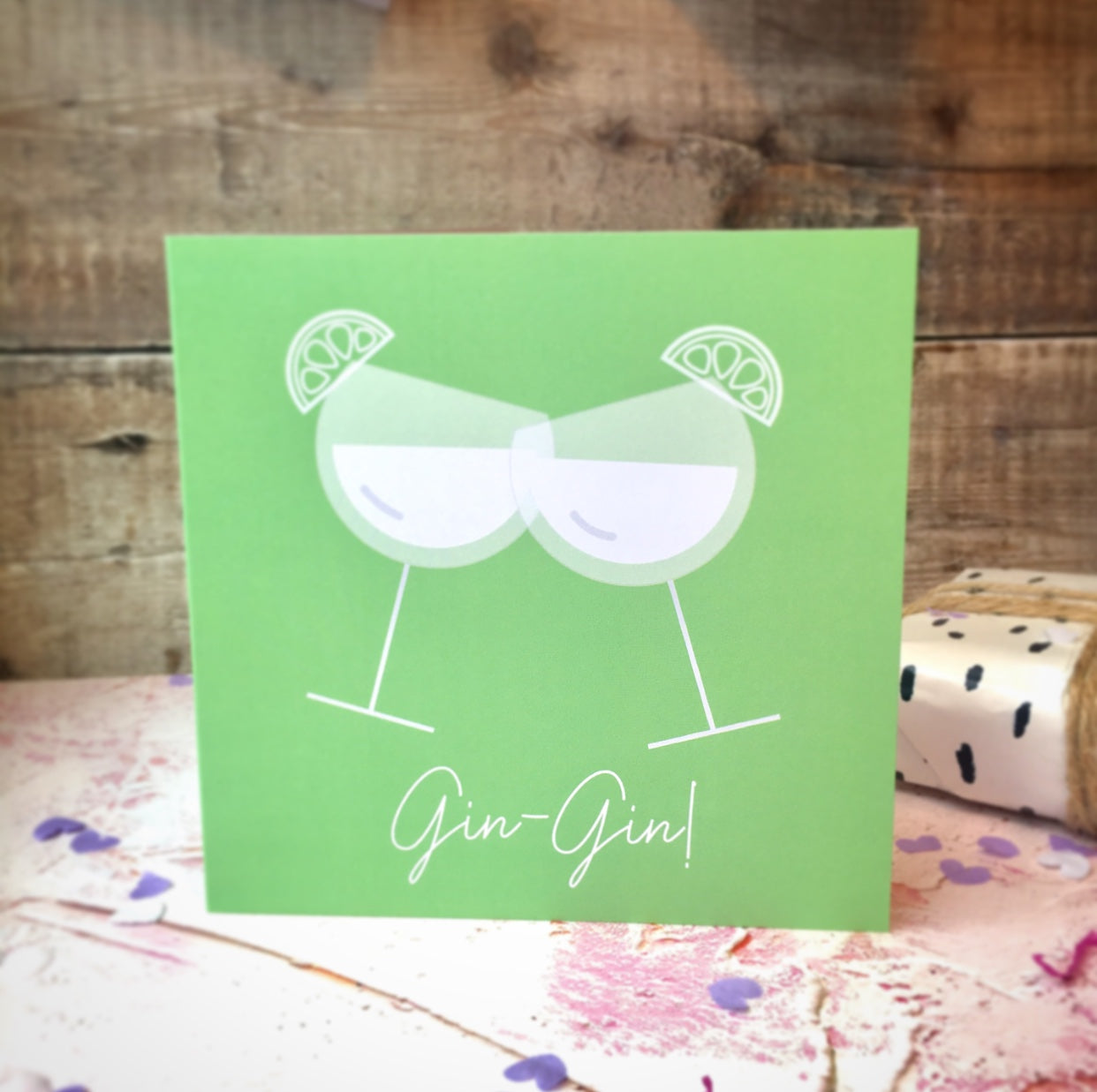 Gin-Gin! Christmas Card - 50% Off - Less than 10 left