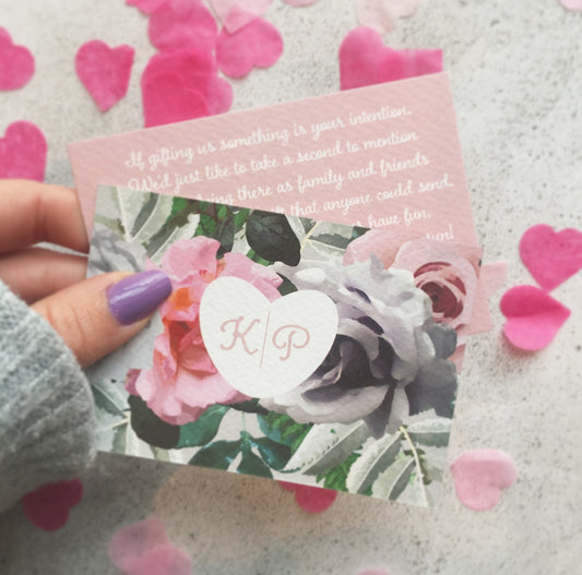 Honeymoon Fund Poem Insert
