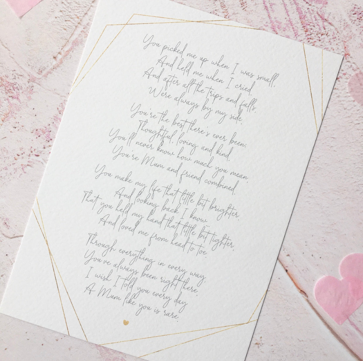 Poem for Mum, Mother's Day Poem Gift - Download and Print