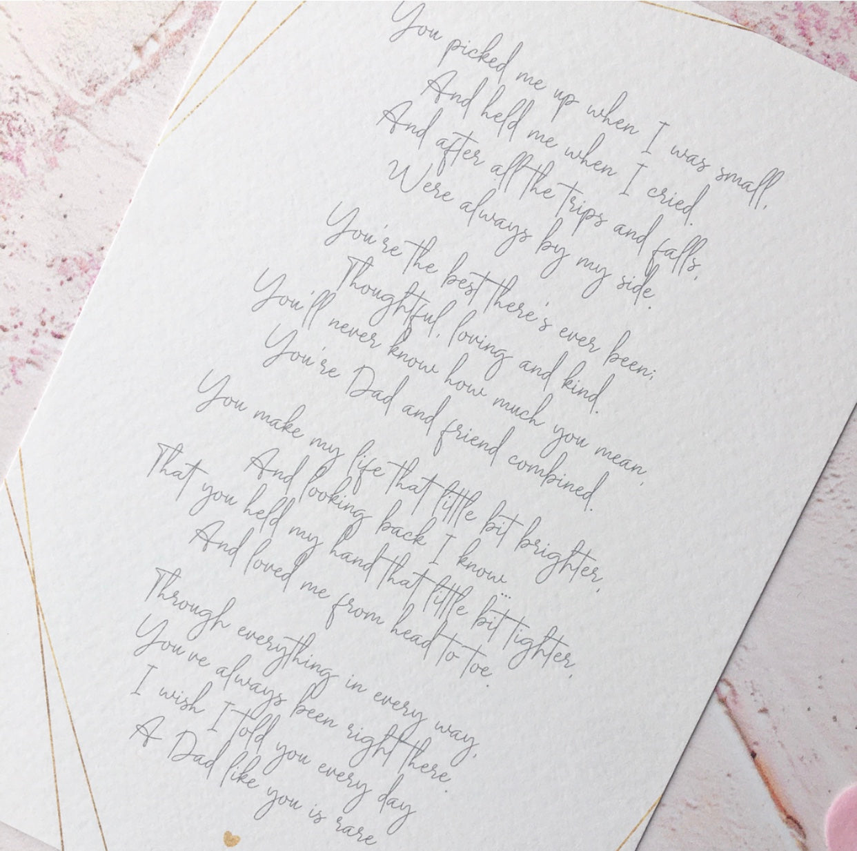 Poem for Dad, Father's Day Poem Gift