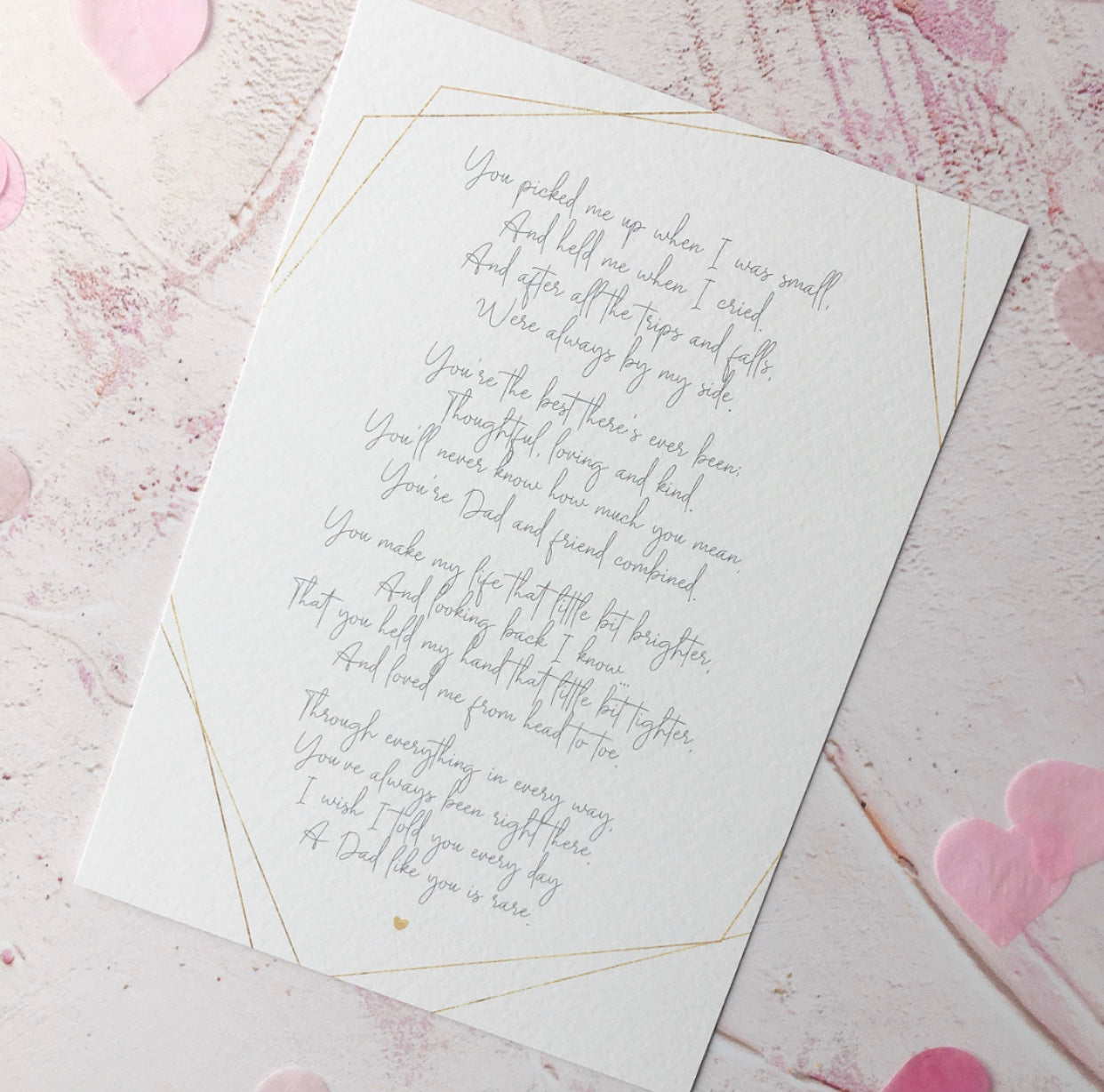 Poem for Dad, Father's Day, Birthday, Wedding Day Poem Gift - Download & Print