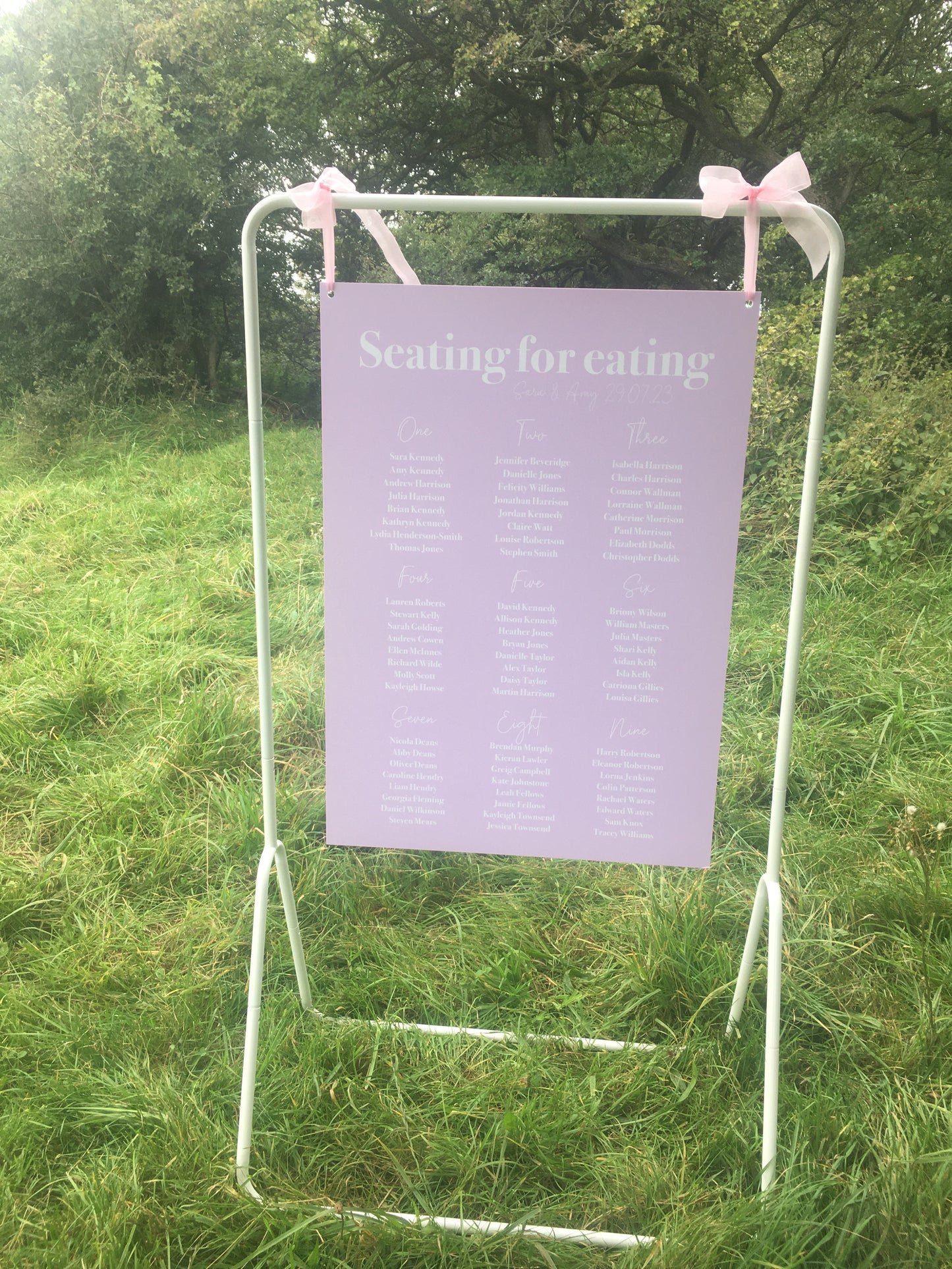 Lavender Seating Plan