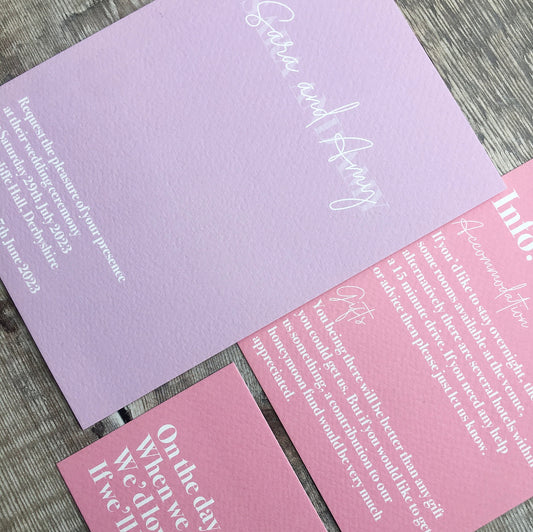 Lavender & Blush Invitation Bundle